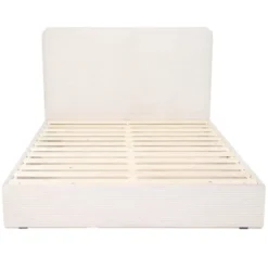 Homifab Têtes De Lit Tête De Lit En Velours Beige Côtelé 140 Cm -SURMATELAS Soldes tete de lit en velours beige cotele 140 cm 4