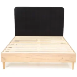 Homifab Têtes De Lit Tête De Lit En Velours Gris Anthracite 160 Cm -SURMATELAS Soldes tete de lit en velours gris anthracite 160 cm 4