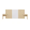 TEMAHOME Têtes De Lit Tête De Lit Placage Blanc Et Chêne Clair -SURMATELAS Soldes tete de lit placage blanc et chene clair 6