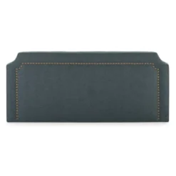 HOMN Têtes De Lit Tête De Lit Tapissée 140x60 Cm Bleu, Clous En Marron 10 HOMN Têtes De Lit Tête De Lit Tapissée 140x60 Cm Bleu, Clous En Marron -SURMATELAS Soldes tete de lit tapissee 140x60 cm bleu clous en marron 2