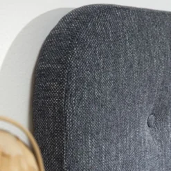 HOMN Têtes De Lit Tête De Lit Tapissée 140x60 Cm Couleur Bleu, 8 Cm D'épaisseur -SURMATELAS Soldes tete de lit tapissee 140x60 cm couleur bleu 8 cm d epaisseur 4