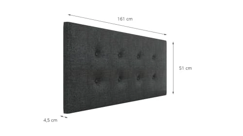 Moondaca Têtes De Lit Tête De Lit Tissu Déco Capitonnée Gris Fixation Murale 160cm 7 Moondaca Têtes De Lit Tête De Lit Tissu Déco Capitonnée Gris Fixation Murale 160cm – Image 5