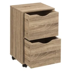 Five Simply Smart Tables De Chevet Tour 2 Tiroirs Roulettes Naturel -SURMATELAS Soldes tour 2 tiroirs roulettes naturel 1